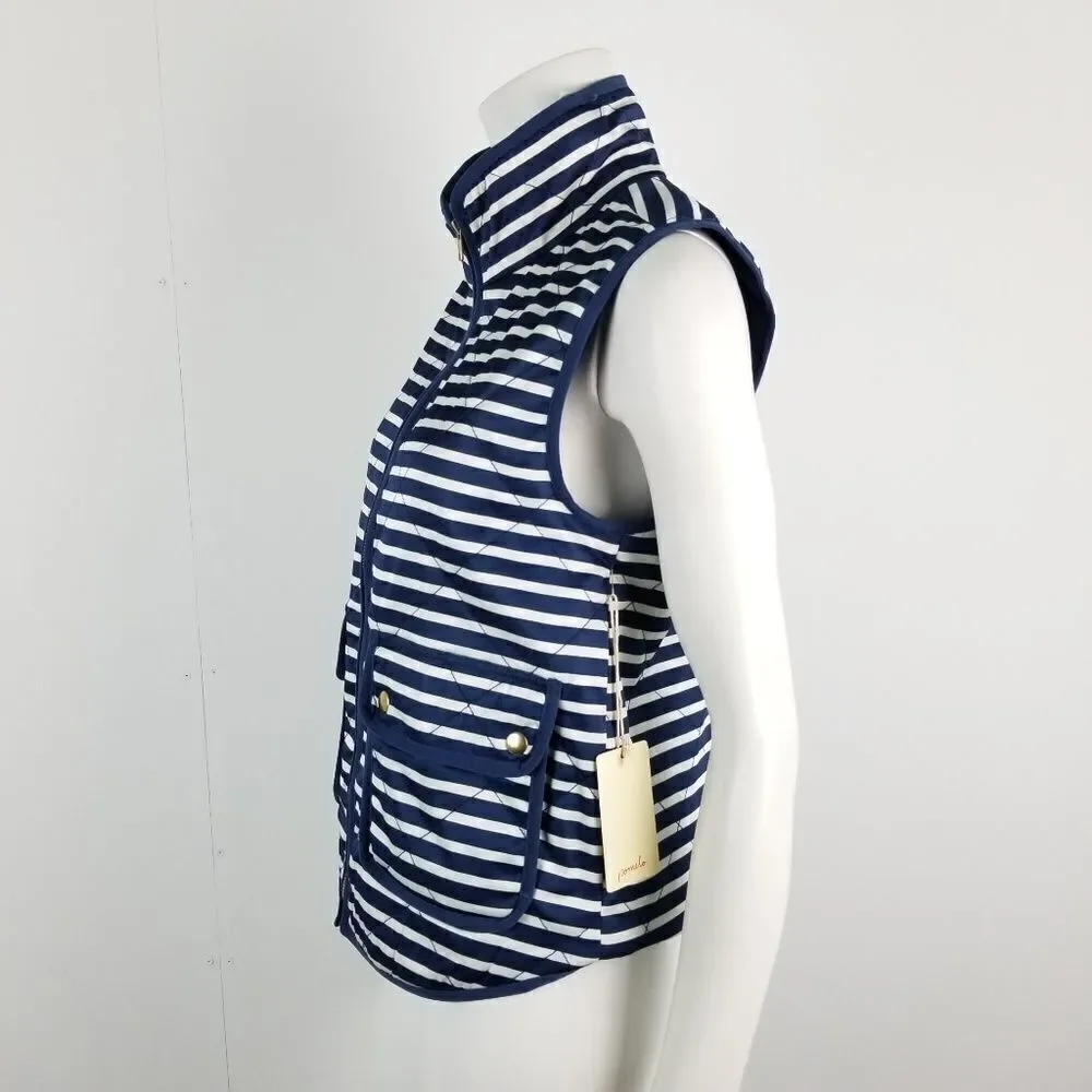 NWT 41 Hawthorn Anise Striped Vest XS Stitch Fix